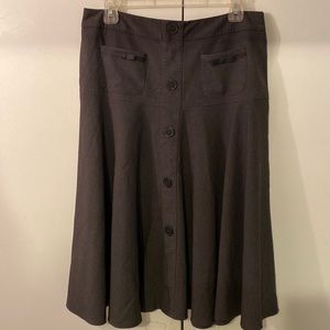 Larry Levine Grey A-line Skirt